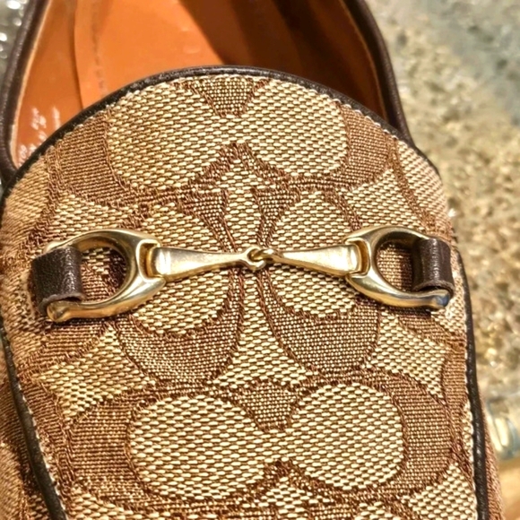 Coach Haley Loafer Signature Jacquard Wmns Sz 5.5 - Picture 12 of 14